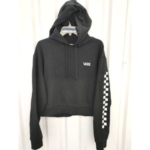 VANS Semi Cropped Hoodie Off the Wall Skater Checkered XL Logo